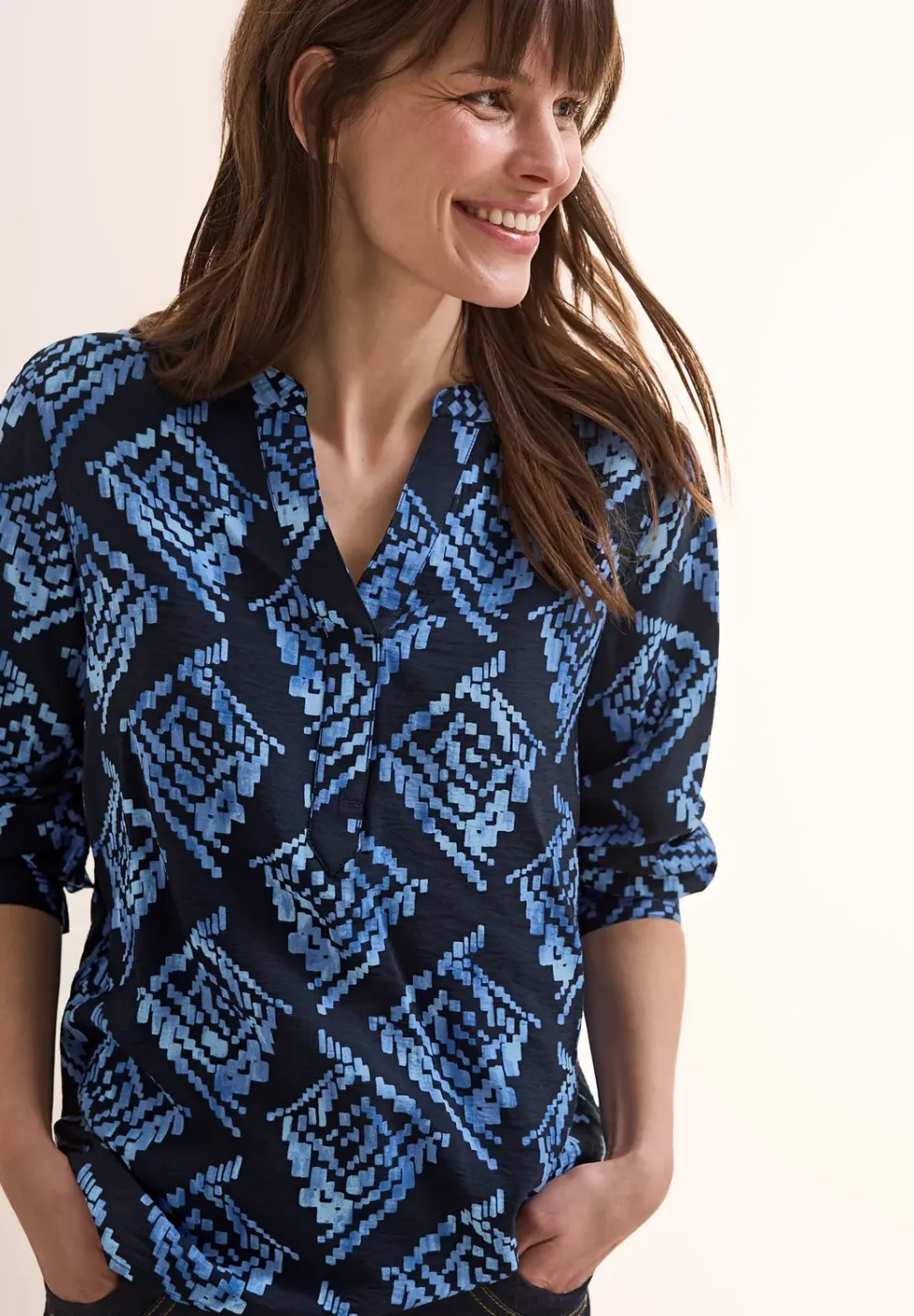 Bedrukte blouse