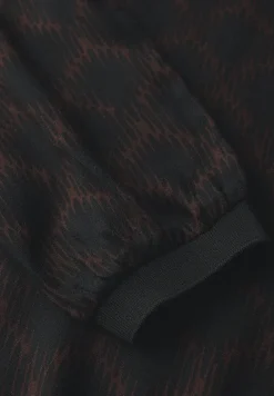 Bedrukte blouse met elastische zoom