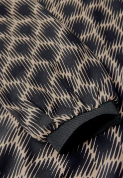 Bedrukte blouse met elastische zoom