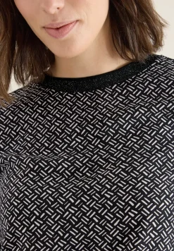 Bedrukte blouse met glitter