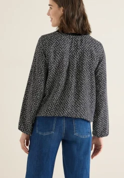 Bedrukte blouse met glitter