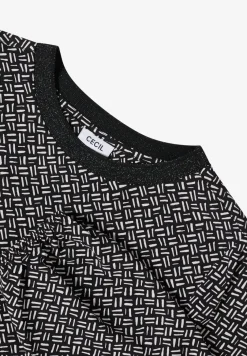 Bedrukte blouse met glitter