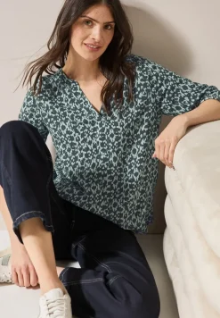 Bedrukte blouse met glitter