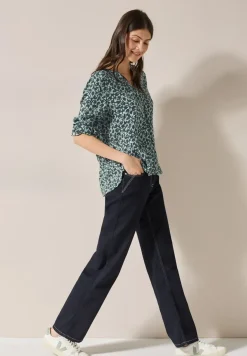 Bedrukte blouse met glitter
