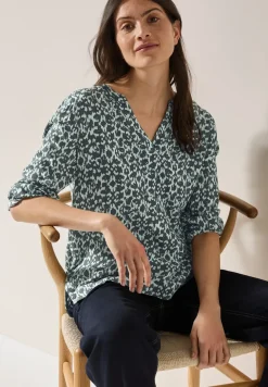 Bedrukte blouse met glitter