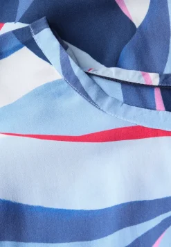 Bedrukte blouse met knoop