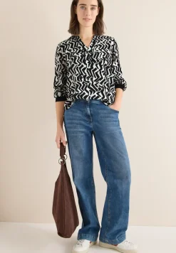 Bedrukte blouse met tape