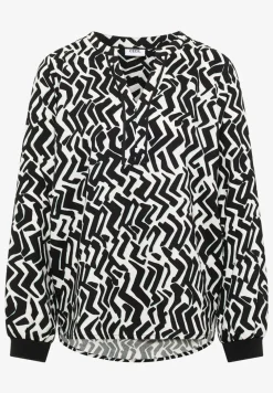 Bedrukte blouse met tape