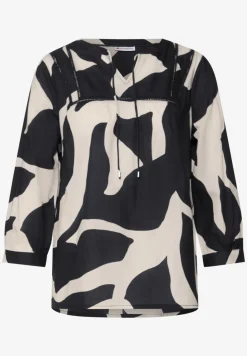 Bedrukte blouse met tape details