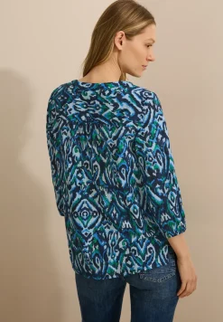 Bedrukte katoenen blouse