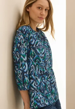 Bedrukte katoenen blouse