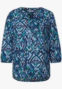 Bedrukte katoenen blouse