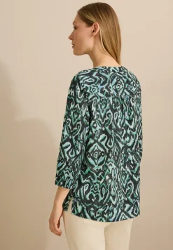 Bedrukte katoenen blouse