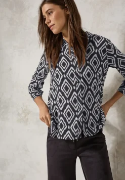 Bedrukte lange blouse