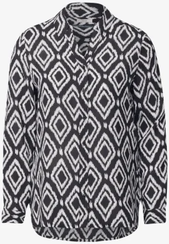 Bedrukte lange blouse