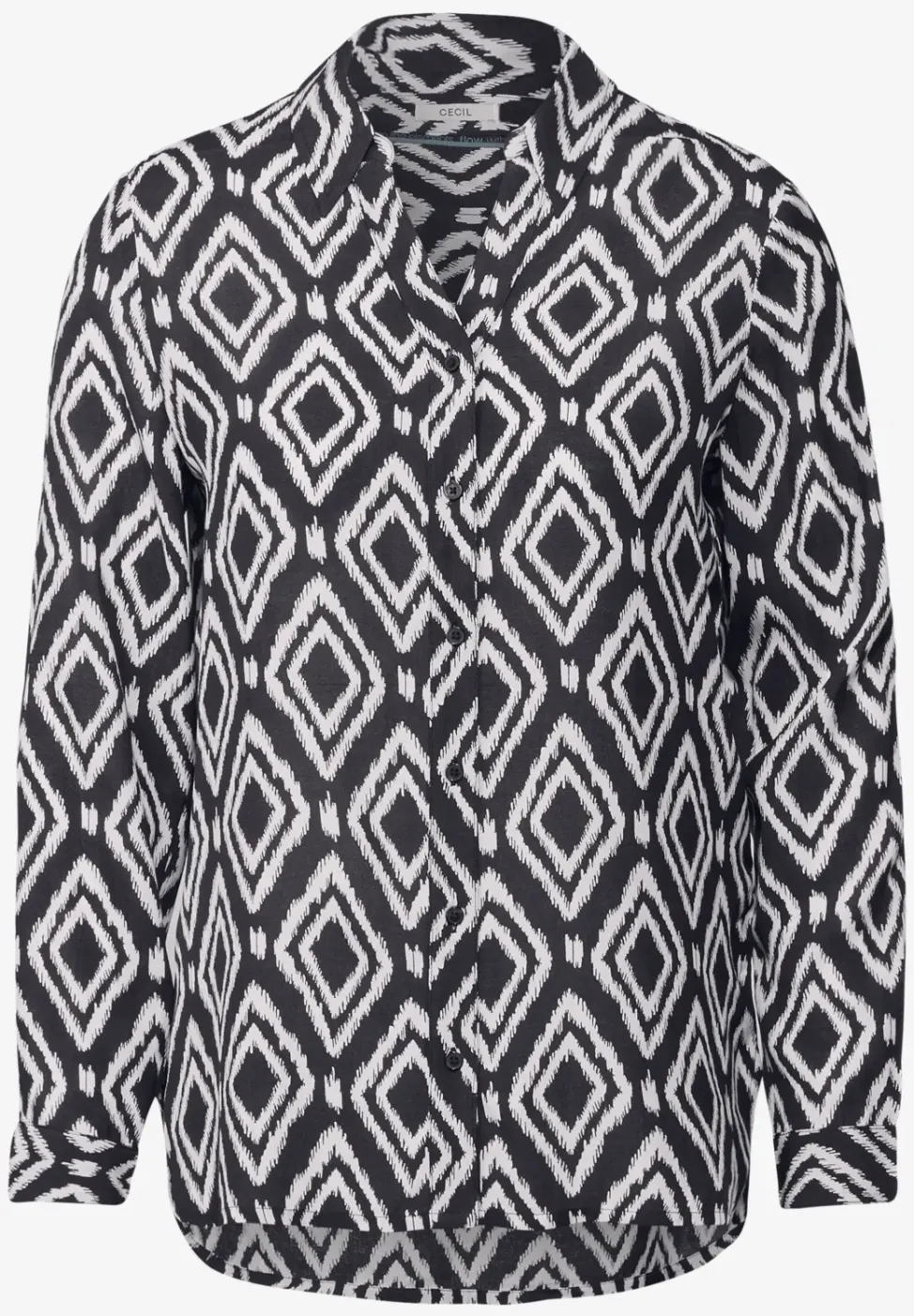 Bedrukte lange blouse