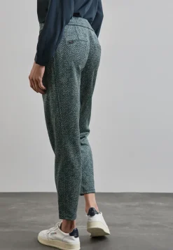 Bedrukte velours broek