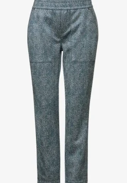 Bedrukte velours broek