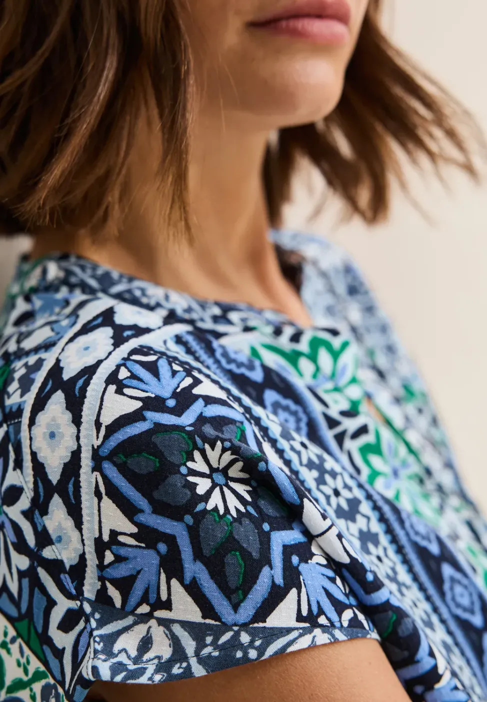 Bedrukte blouse