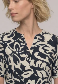 Bedrukte blouse met omslag