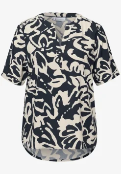 Bedrukte blouse met omslag