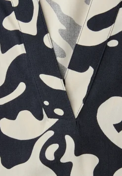 Bedrukte blouse met omslag