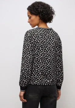 Bedrukte blouse met tape details