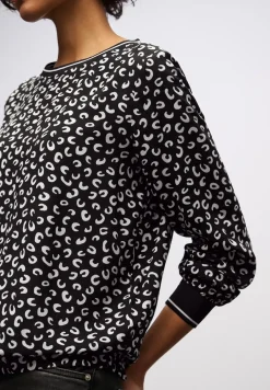 Bedrukte blouse met tape details
