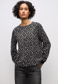 Bedrukte blouse met tape details