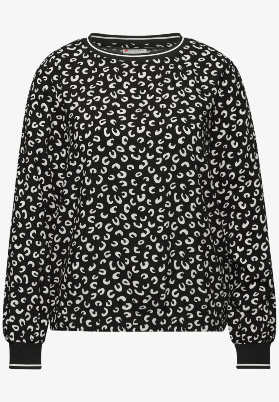 Bedrukte blouse met tape details
