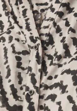 Bedrukte blouse met taping details