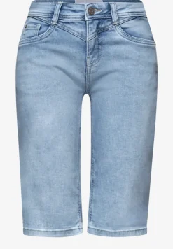 Bermuda met Slim Legs en omgeslagen detail