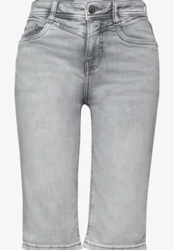 Bermuda met Slim Legs en omgeslagen detail