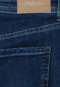 Bermuda met Slim Legs en omgeslagen detail