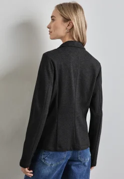 Blazer met gemêleerde look