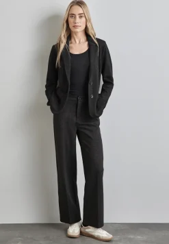 Blazer met gemêleerde look