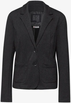 Blazer met gemêleerde look