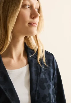 Blazer met leo-structuur