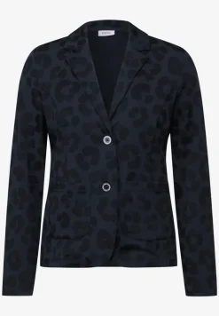 Blazer met leo-structuur