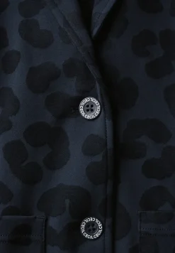 Blazer met leo-structuur