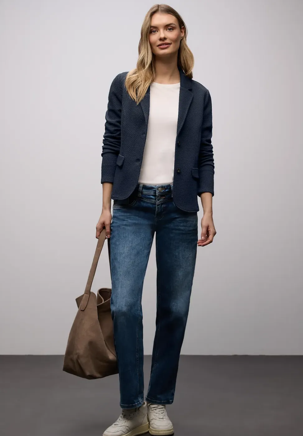 Blazer met structuur