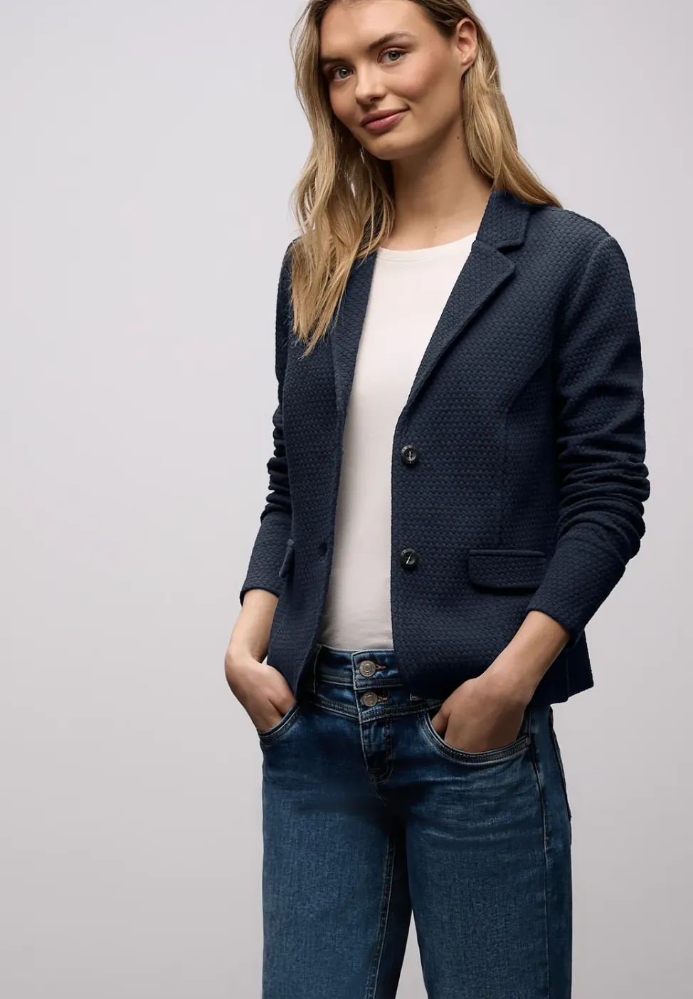 Blazer met structuur