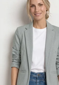 Blazer in een lang en open model