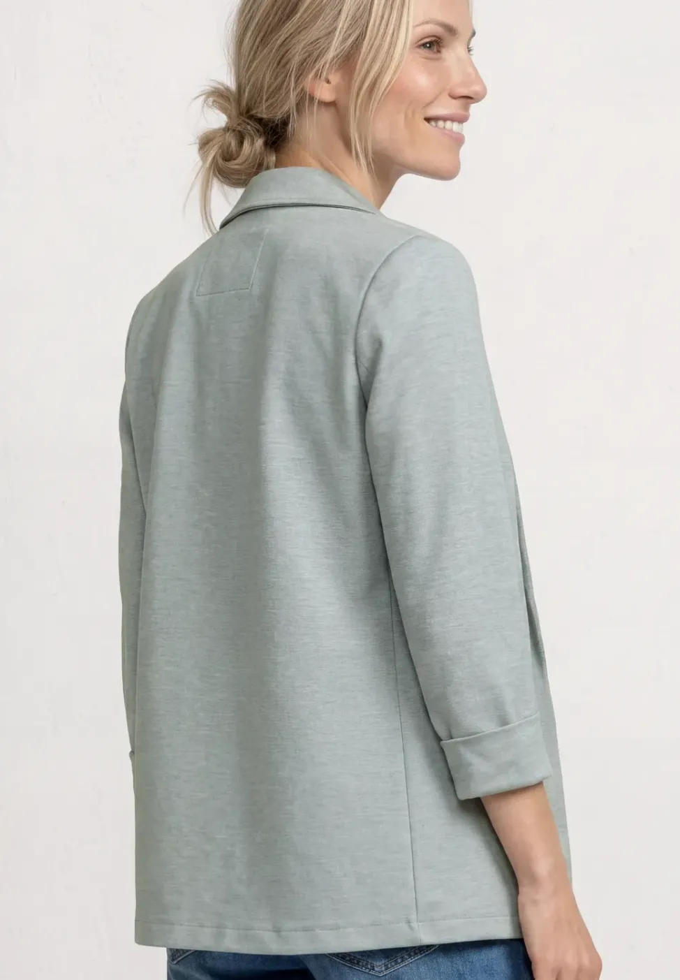 Blazer in een lang en open model