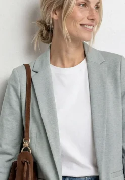 Blazer in een lang en open model
