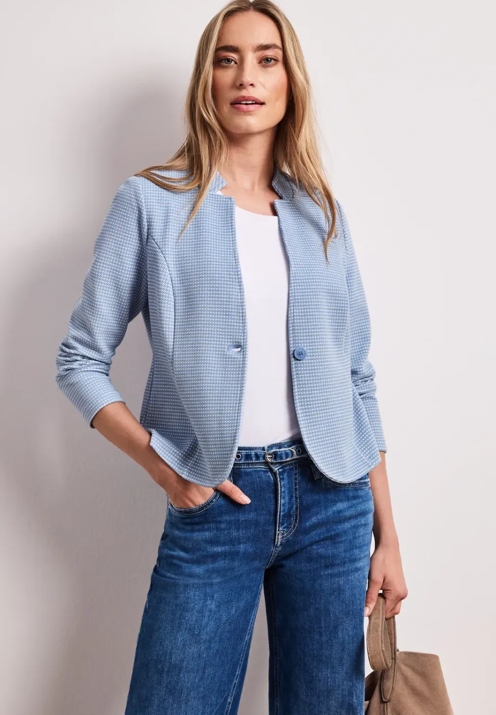 Blazer met structuur