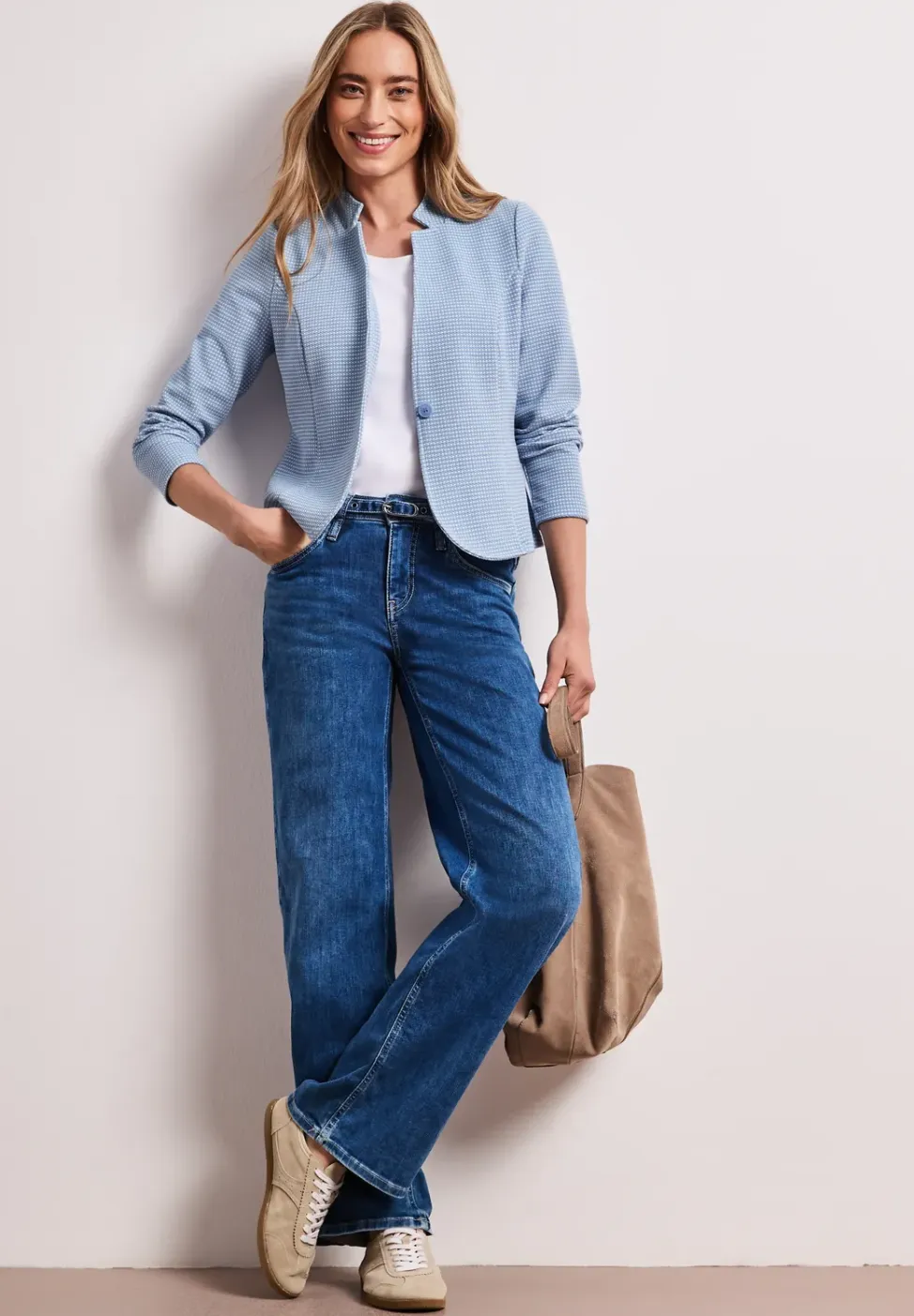 Blazer met structuur