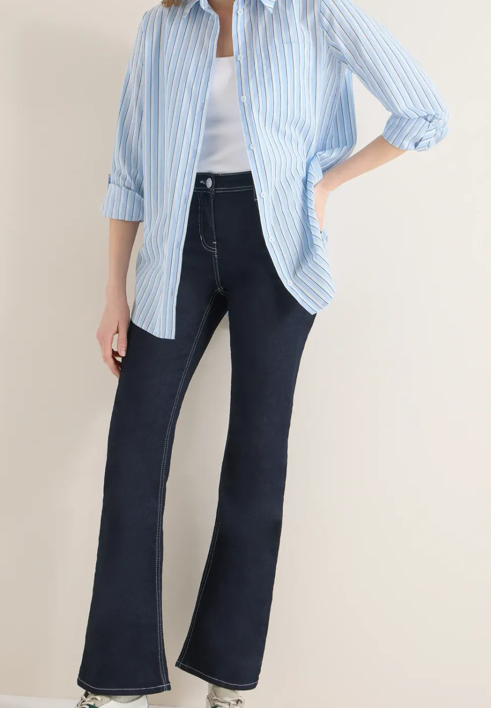 Blouse in lange stijl