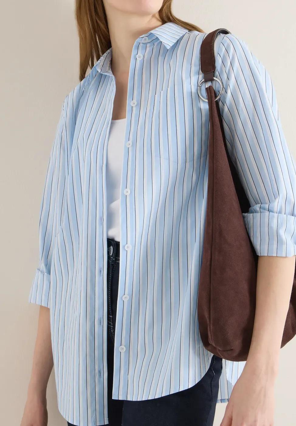 Blouse in lange stijl