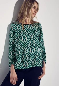 Blouse met gerimpelde mouwen